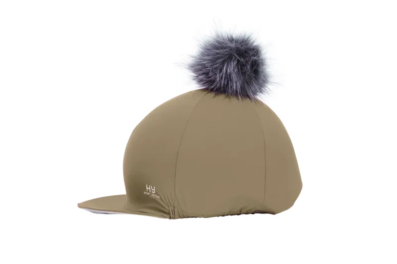 Hy Sport Active Hat Silk With Interchangeable Pom Pom - Desert Sand